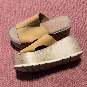 Musse & Cloud Brown Platform Sandals